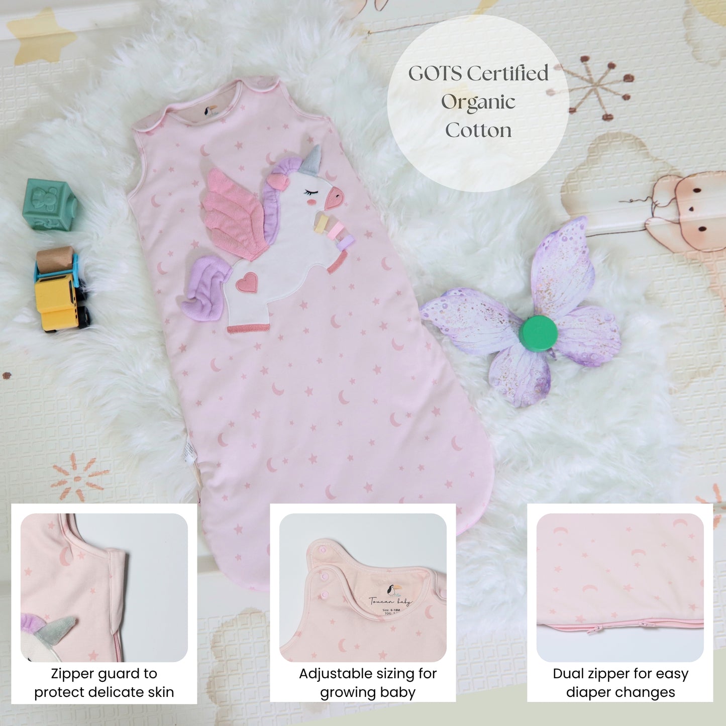 Toucan Baby Unicorn Sleep Sack