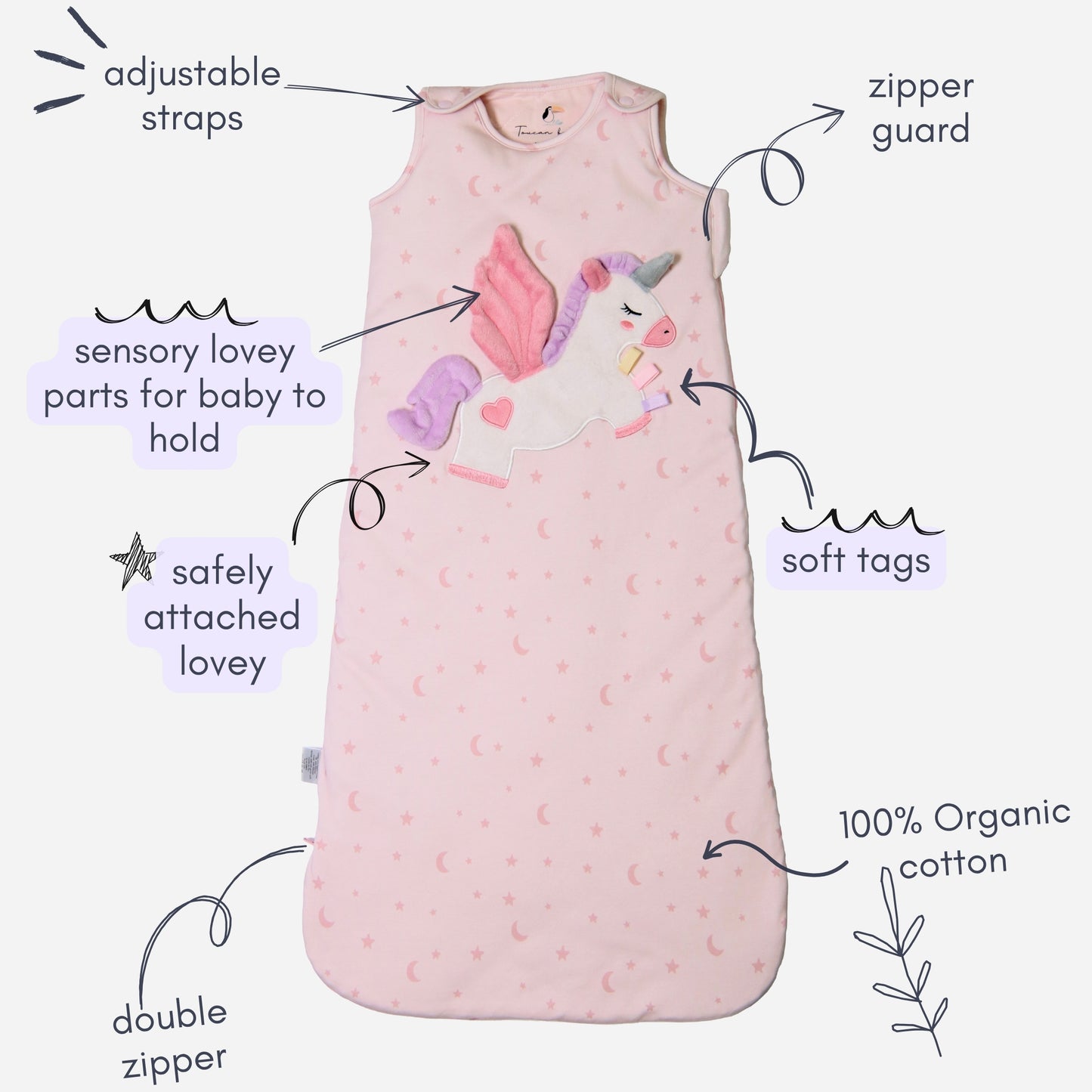 Toucan Baby Unicorn Sleep Sack